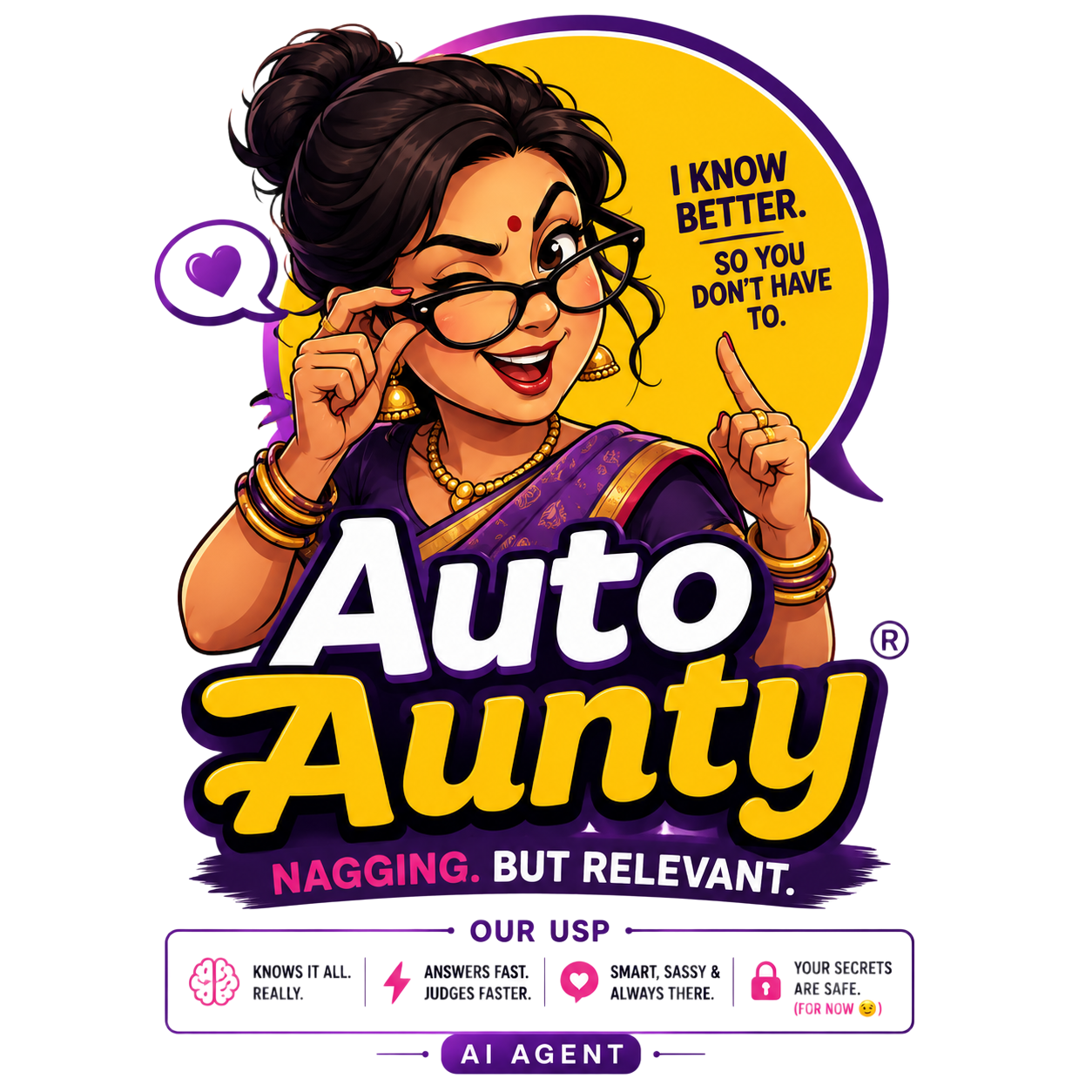 AutoAunty Mascot
